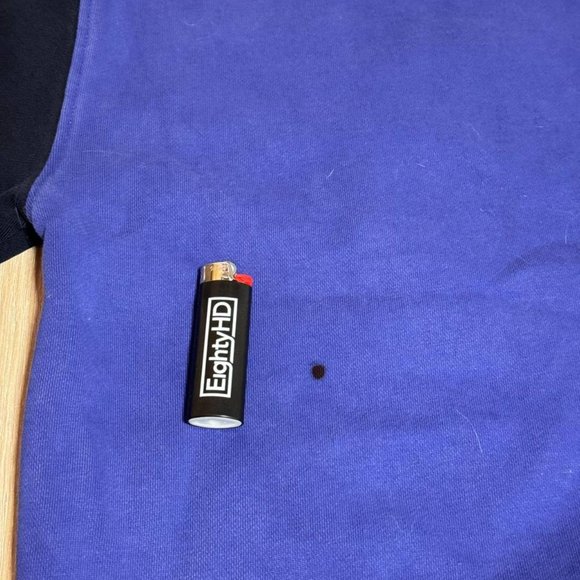 Tommy Hilfiger Men's Long Sleeve Color Block Crewneck Fleece Sweatshirt - Picture 3 of 3